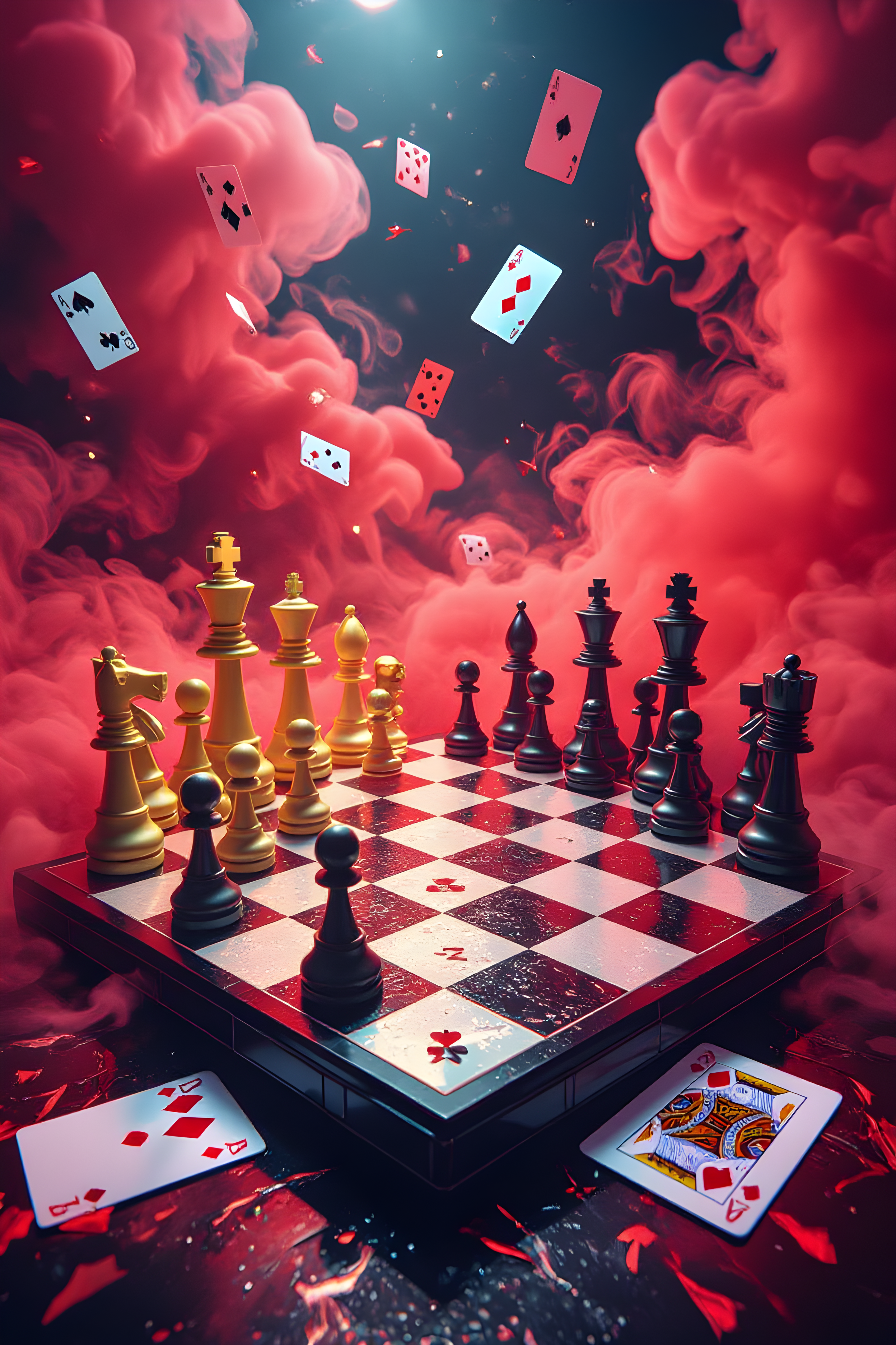 Live dealer in professional studio setting with gaming equipment